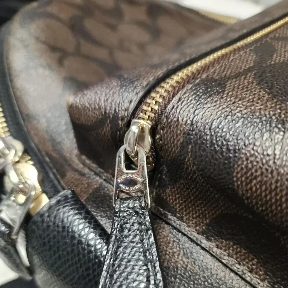 Coach Brown and Black Mini Backpack